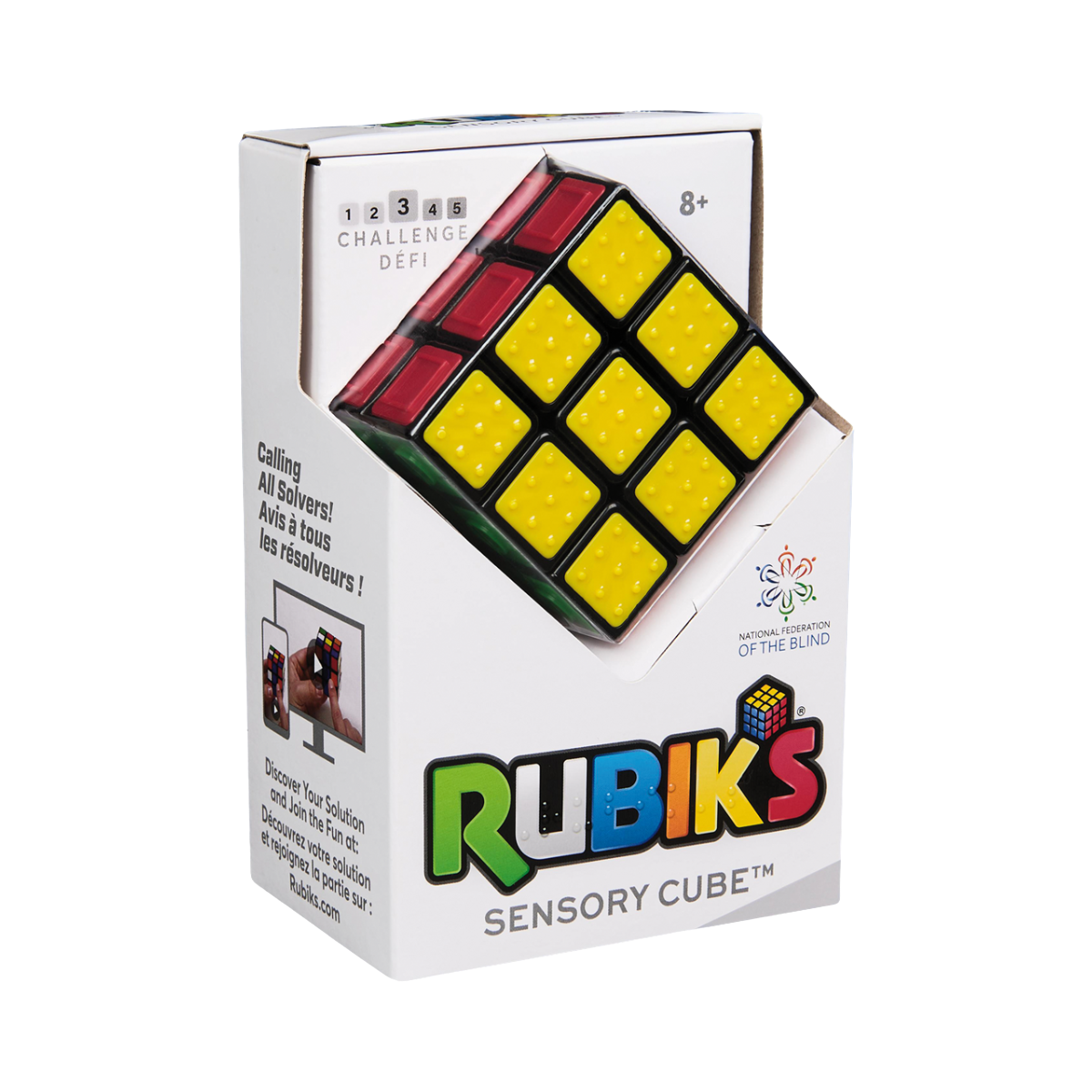 Photo du Rubik's cube sensory dans sa boite