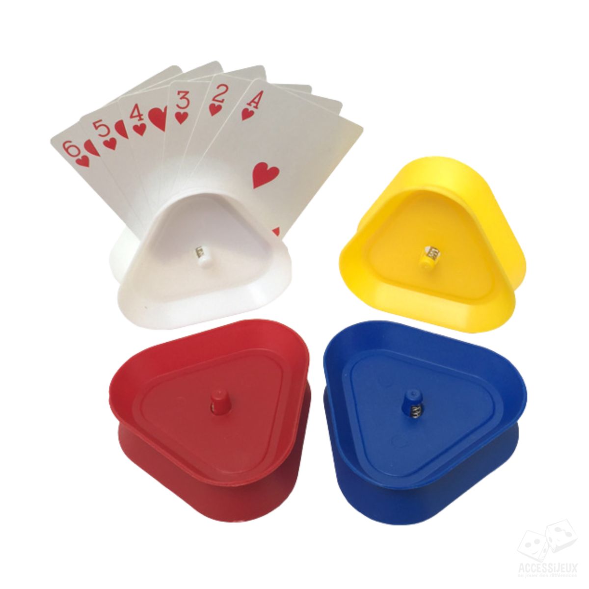 Lot de 4 porte-cartes à jouer