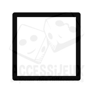 Stickers en relief forme carré creux