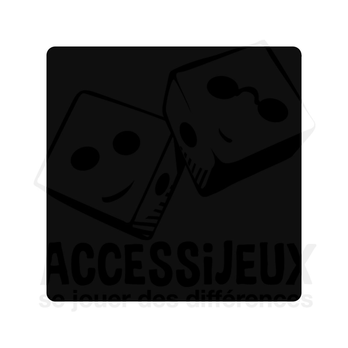 Stickers en relief forme carrés pleins (blanc)