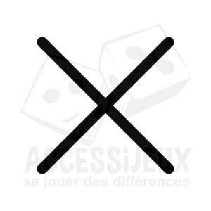 Stickers en relief forme croix fine