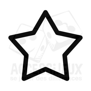 Stickers en relief forme étoile