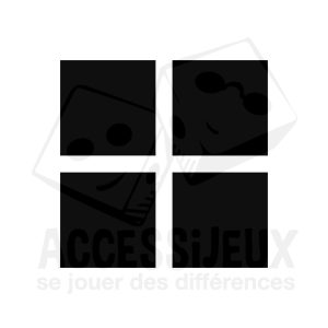 Stickers en relief forme fenêtre pleine (marron)