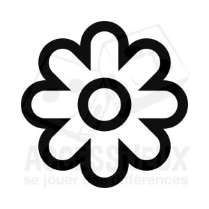 Stickers en relief forme fleur creuse
