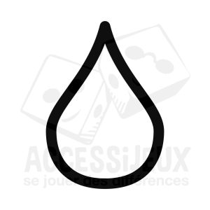 Stickers en relief forme goutte creuse