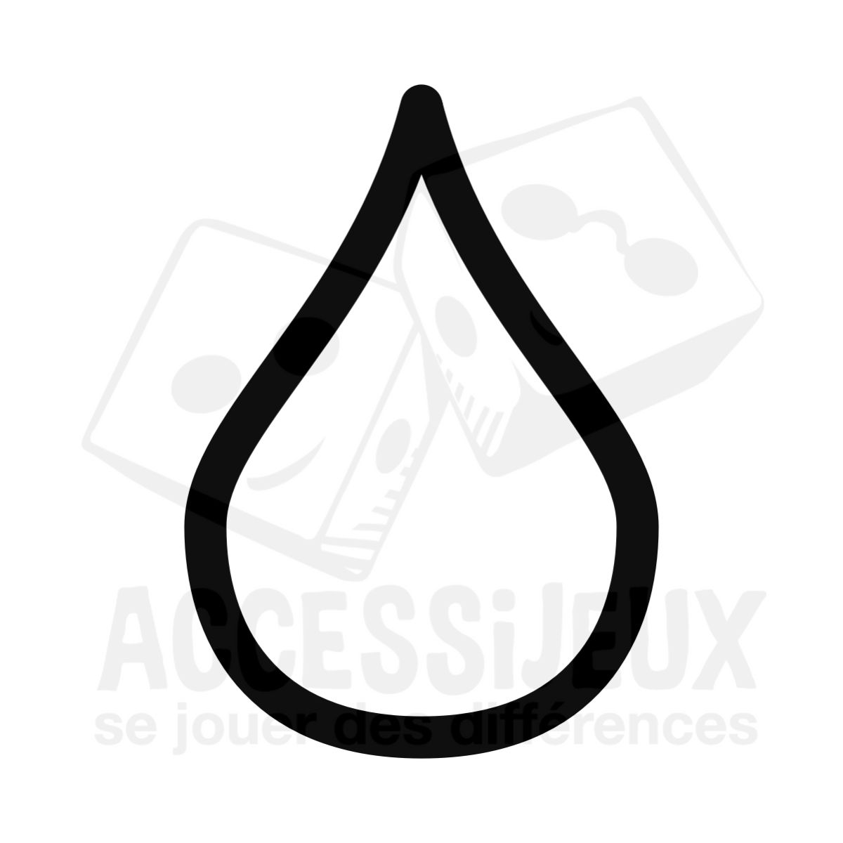 Stickers en relief forme goutte creuse