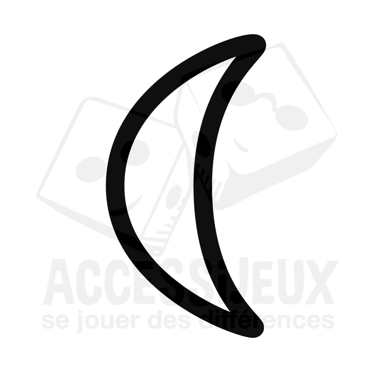 Stickers en relief forme lune creuse