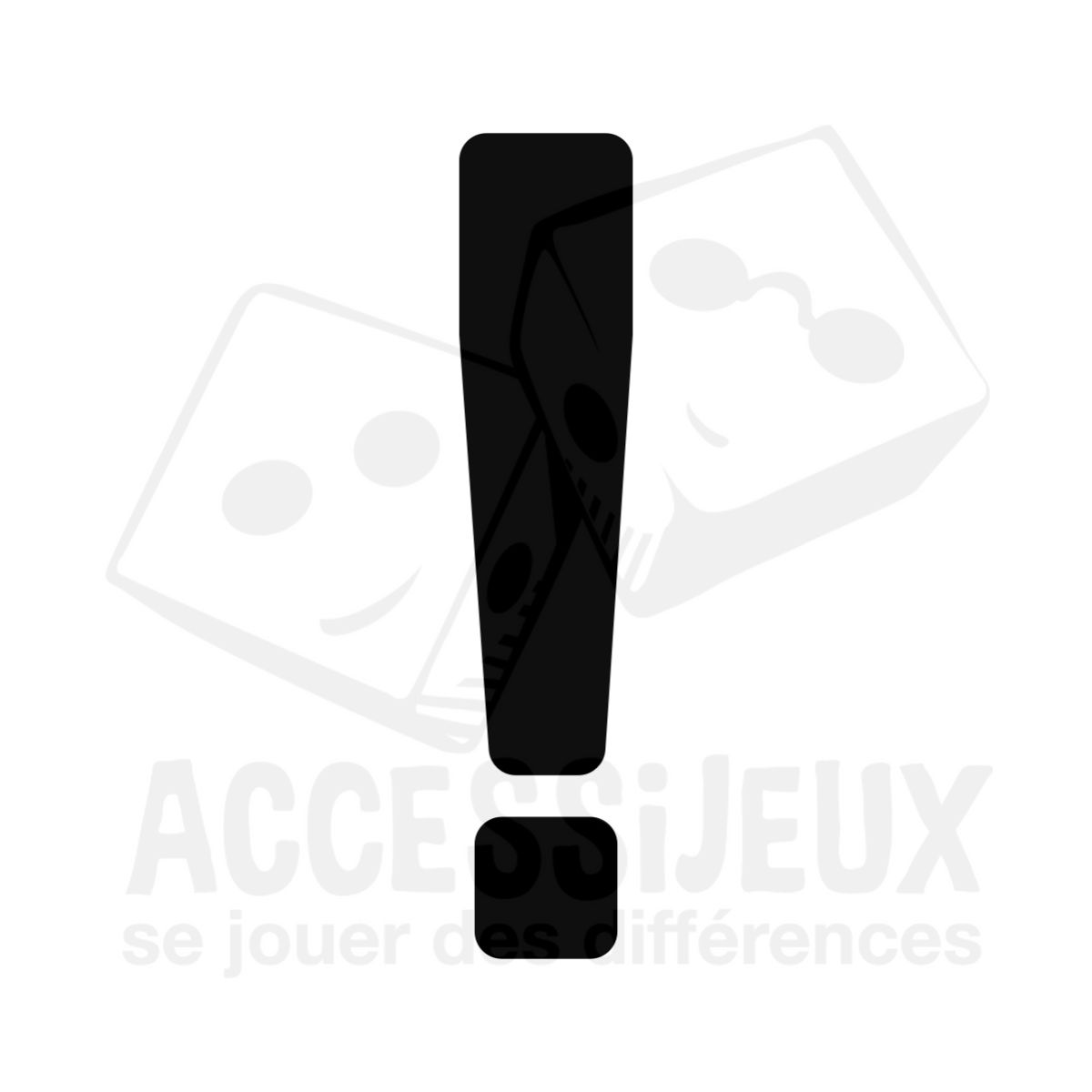 Stickers en relief forme point d'exclamation