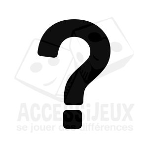 Stickers en relief forme point d'interrogation