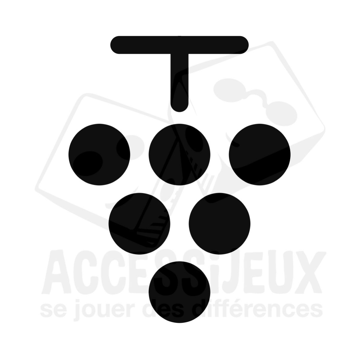 Stickers en relief forme raisin (violet)