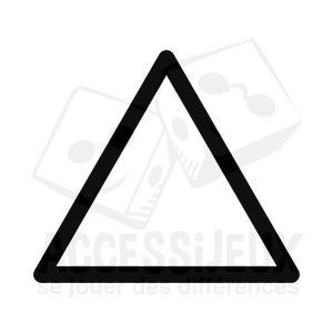 Stickers en relief forme triangle